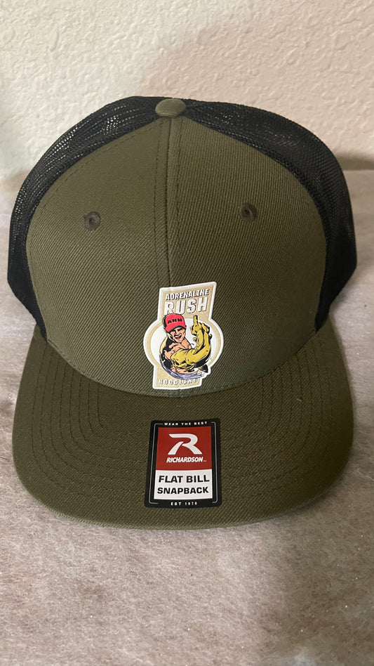 Adrenaline Rush Flat Bill Army Green